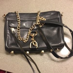 Black mini M.A.C purse